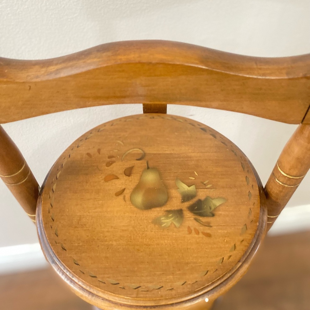 Vintage Wooden Three Tiered Foldable Pie Shelf - Picture 6 of 7
